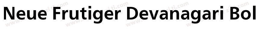 Neue Frutiger Devanagari Bold字体转换
